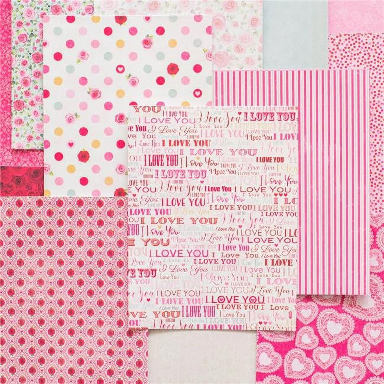 Bo Bunny Count The Ways - Adesivi Decorativi 12x12 Cm Per Scrapbooking, Rosa - Foto 8