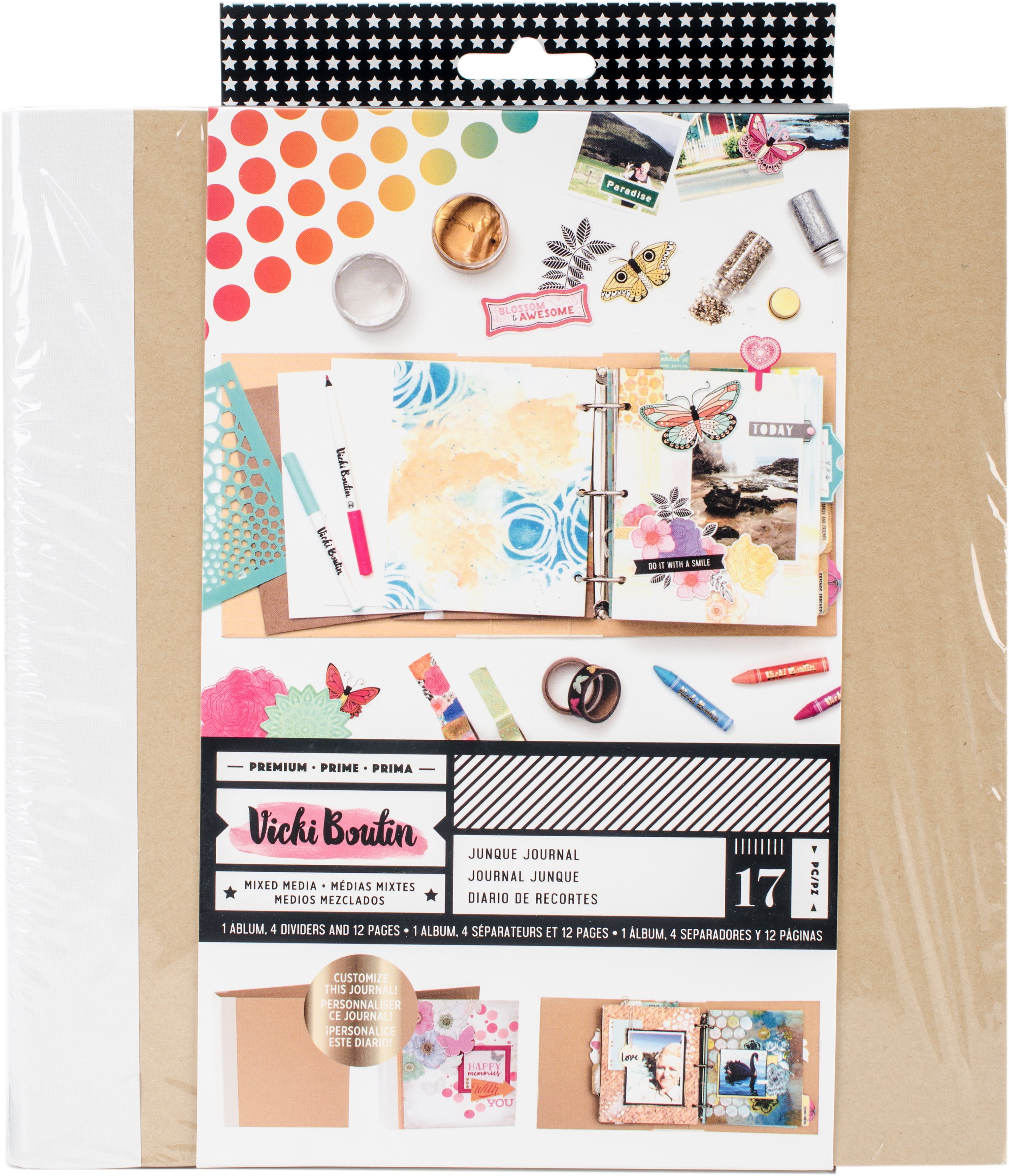 Vicki Boutin Mixed Media Junque Journal-8.75"X9.25" Kraft