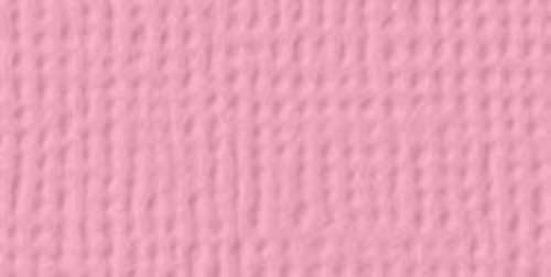 American Crafts 80lb Textured Cardstock 12"X12"-Cotton Candy