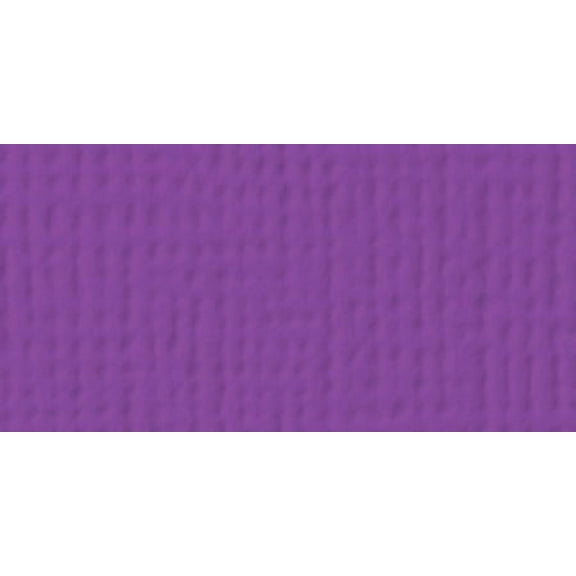 American Crafts 80lb Textured Cardstock 12"X12"-Grape