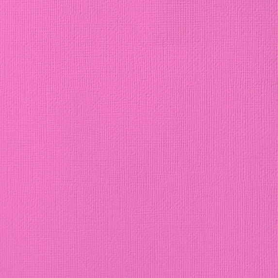 American Crafts 80lb Textured Cardstock 12"X12"-Lip Gloss