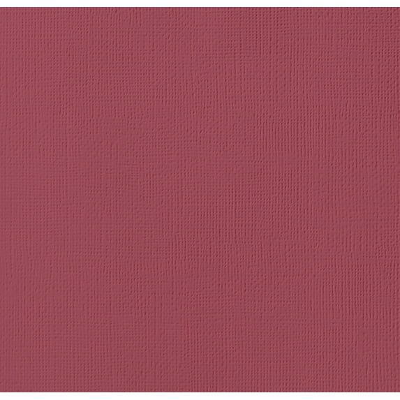 American Crafts 80lb Textured Cardstock 12"X12"-Pomegranate