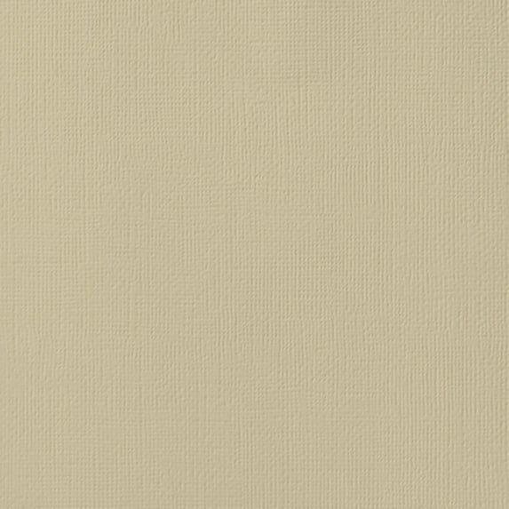 American Crafts 80lb Textured Cardstock 12"X12"-Sand