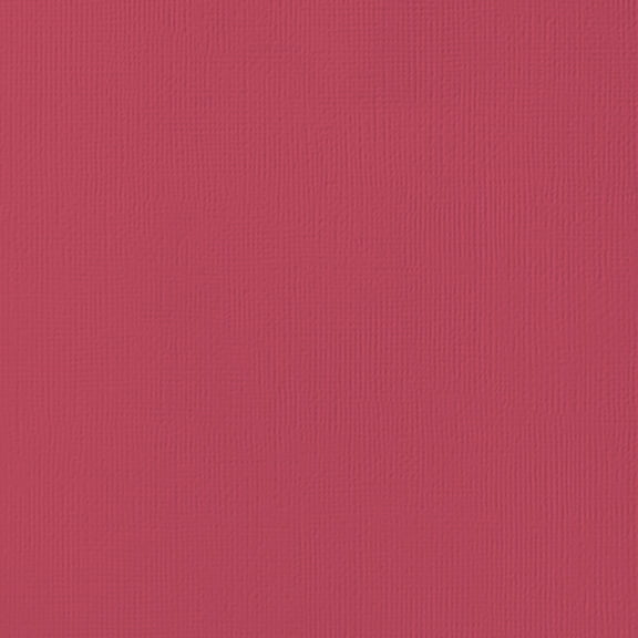 American Crafts 80lb Textured Cardstock 12"X12"-Scarlet