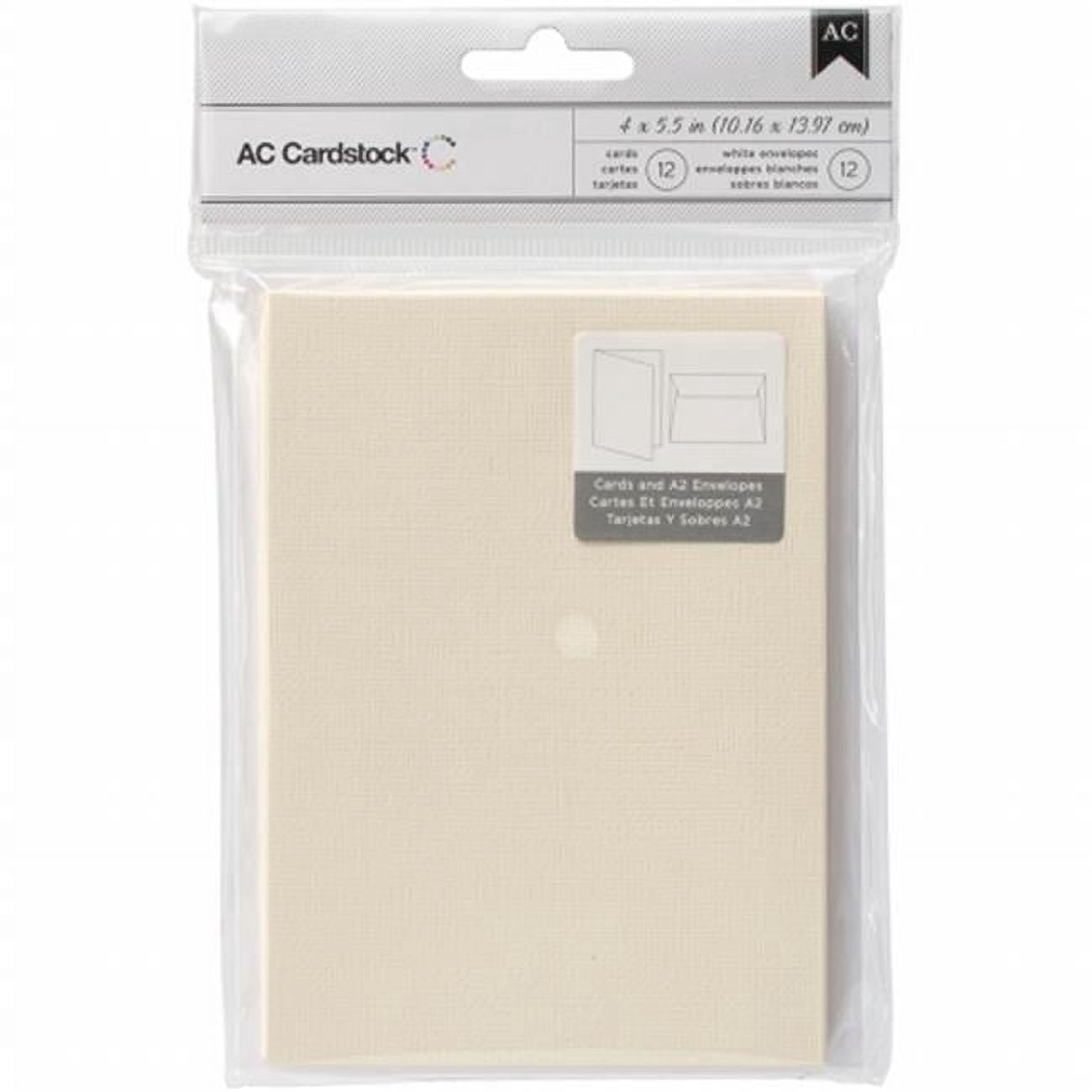Papermania Vierkante Kaarten – 5x5 Inch, 50 Stuks Met Enveloppen, 100% Gerecycled Kraftpapier, 300gsm, Voor Horizontaal En Verticaal Gebruik
