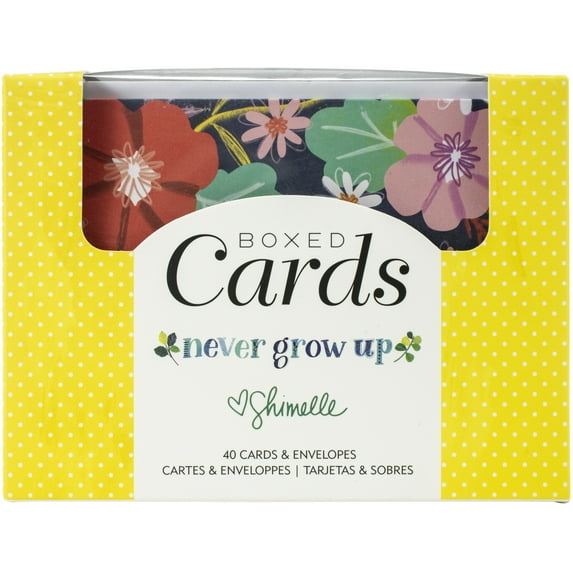 American Crafts A2 Cards W/Envelopes (4.375"X5.75") 40/Box-Shimelle Never Grow Up