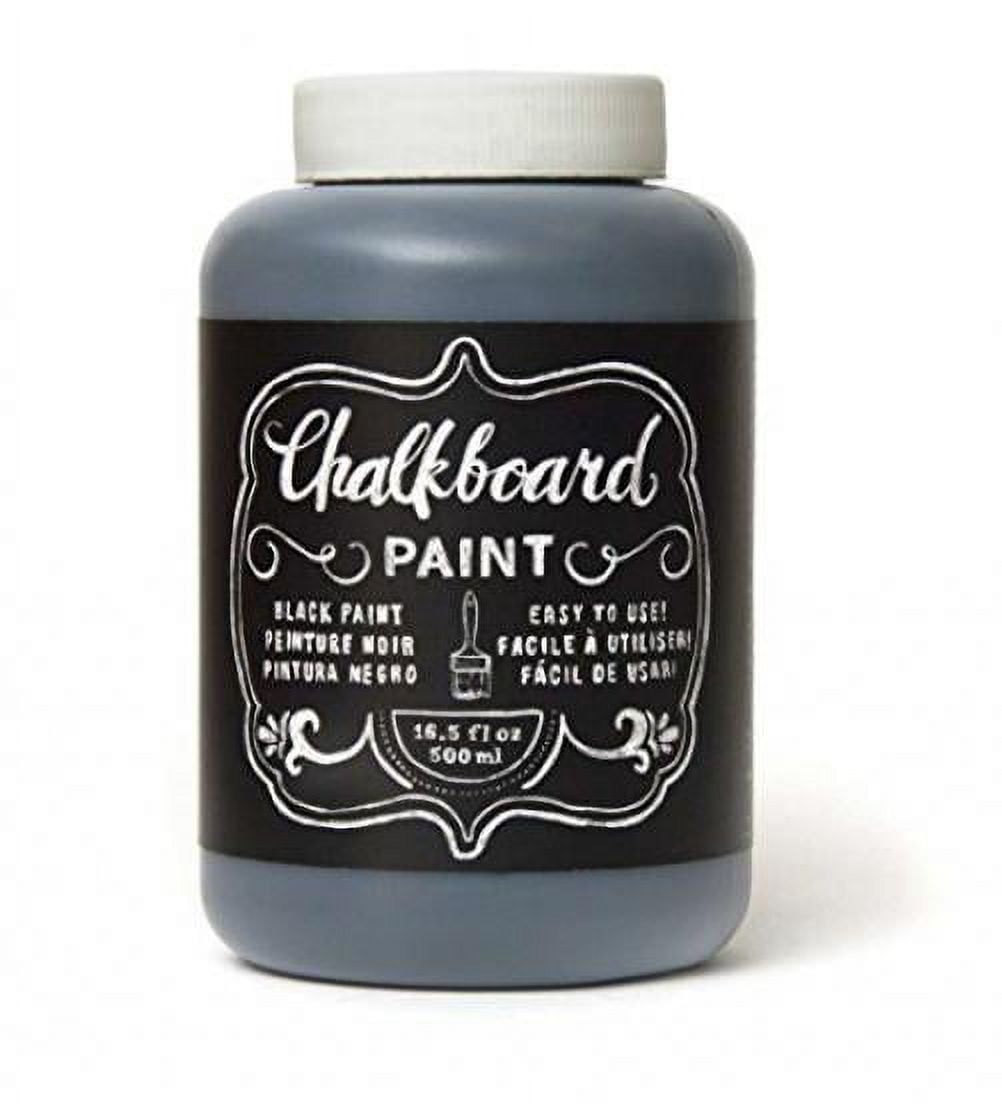 CrafTreat Midnight Black - Chalk Paint for Wood Furniture,  Decoupage, Wall, Home Decor, Glass, DIY Craft - Matte Acrylic Chalk Paint  Black - Multi Surface Paint - 250m 