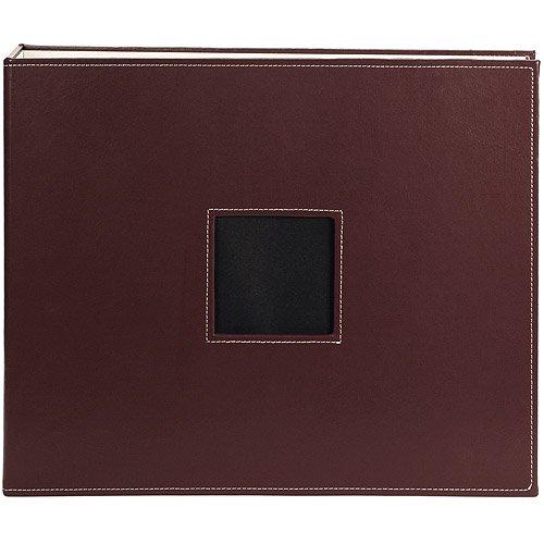 American Crafts Brown Leather 12x12 DRing Album