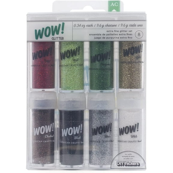 American Crafts Christmas Wow Glitter Extra Fine Christmas