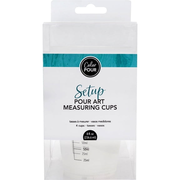 American Crafts Color Pour Measuring Cups 4/Pkg