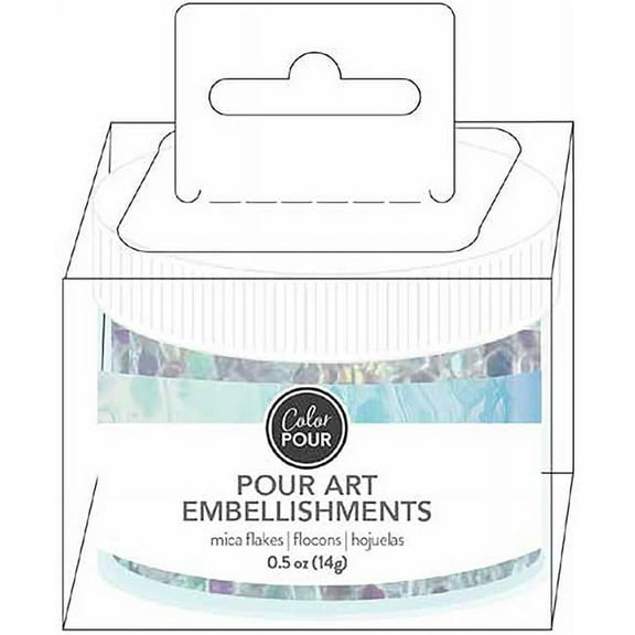 American Crafts Color Pour Mica Flakes .5Oz-