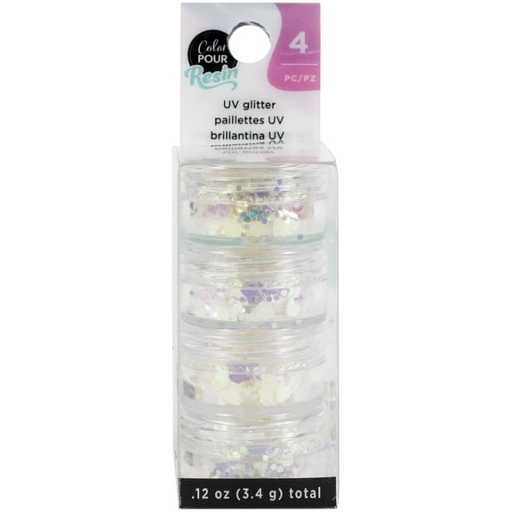 American Crafts Color Pour Mix-Ins 4/Pkg-Uv Glitter