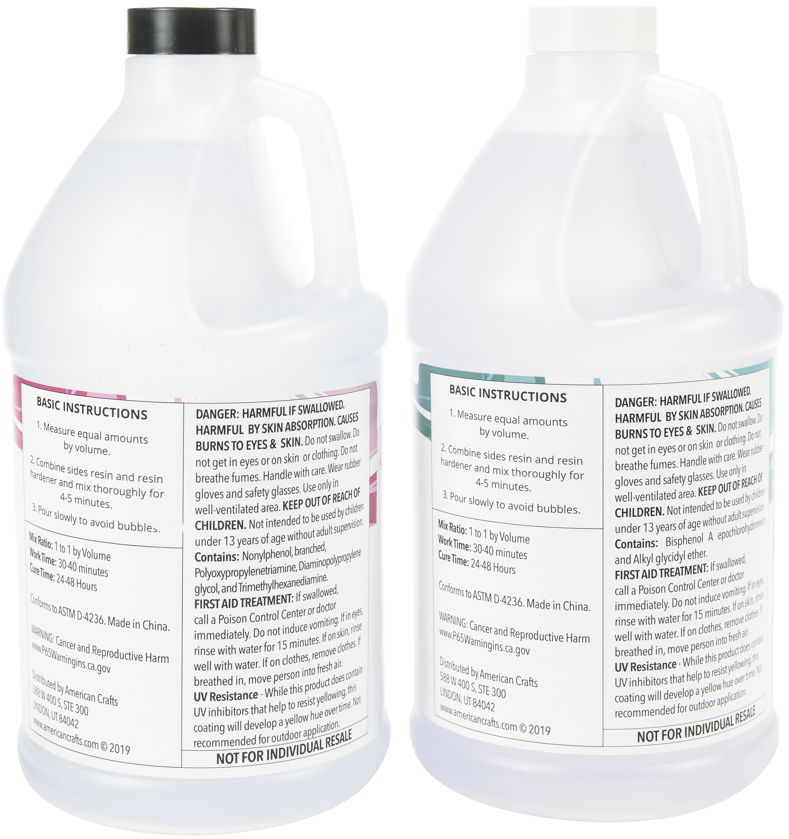 American Crafts Color Pour Resin & Hardener 64oz 2/Pkg-