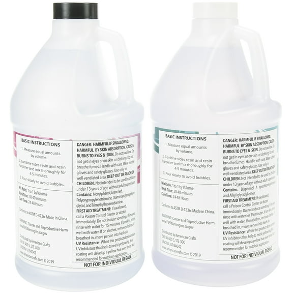 American Crafts Color Pour Resin & Hardener 64oz 2/Pkg-