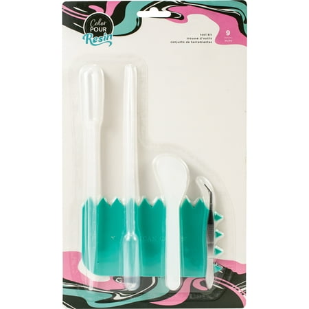 American Crafts Color Pour Resin Tool Kit 9/Pkg-