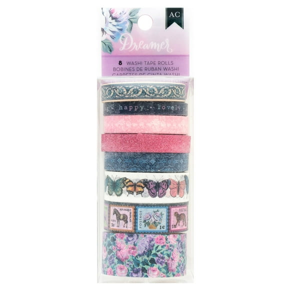 American Crafts Dreamer Washi Tape-8 Pieces