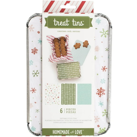 American Crafts Food Craft Tins Christmas, Large