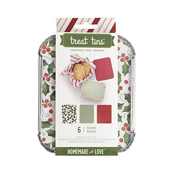 American Crafts Food Craft Treat Tins Christmas Small