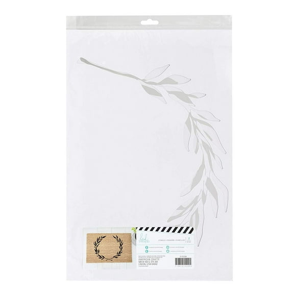 Heidi Swapp DIY Doormats Stencil-Wreath Leaves