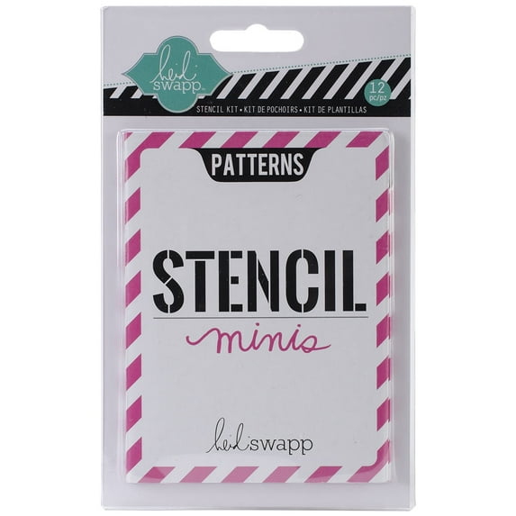 American Crafts Heidi Swapp Stencil Mini Kit Patterns