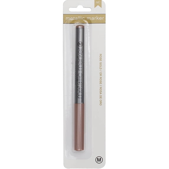 American Crafts Metallic Markers Medium Point 1/Pkg-Rose Gold