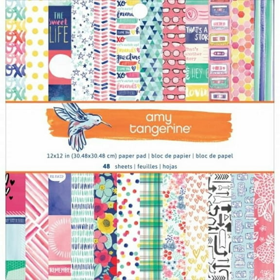 American Crafts Paper Pad, 12" x 12", 48pk