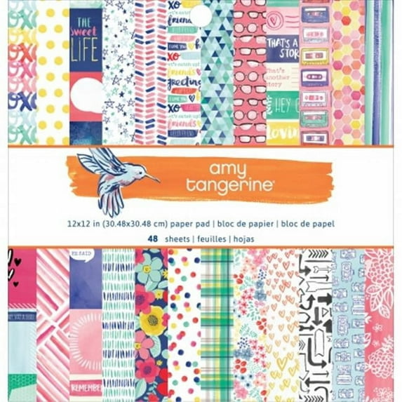 American Crafts Paper Pad, 12" x 12", 48pk