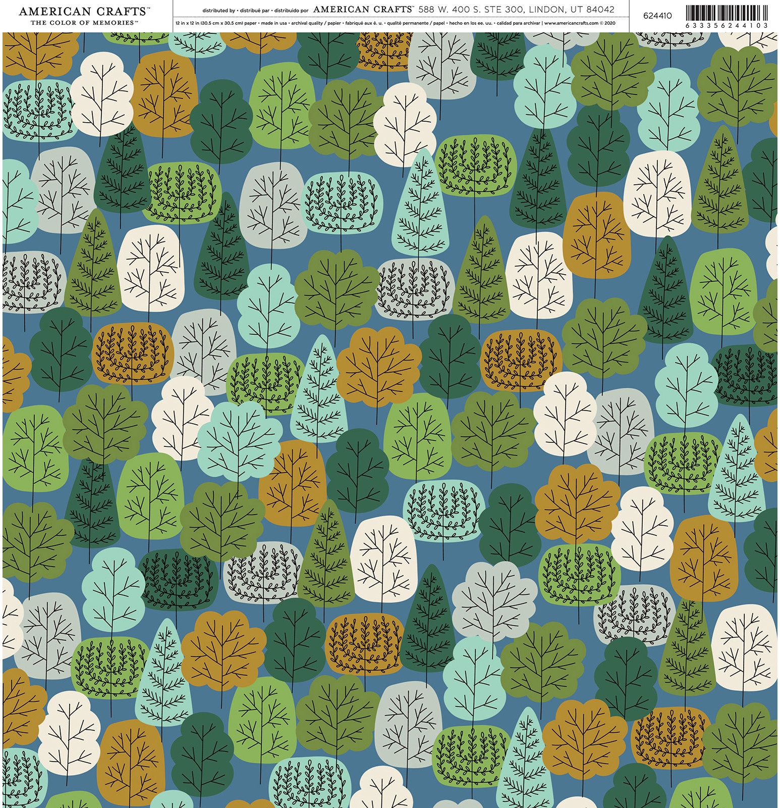 American Crafts Patterned Single-Sided Cardstock 12