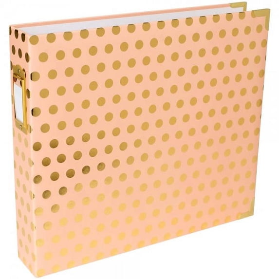 American Crafts Project Life Blush Dot 12 x 12 Designer Scrapbook Album
