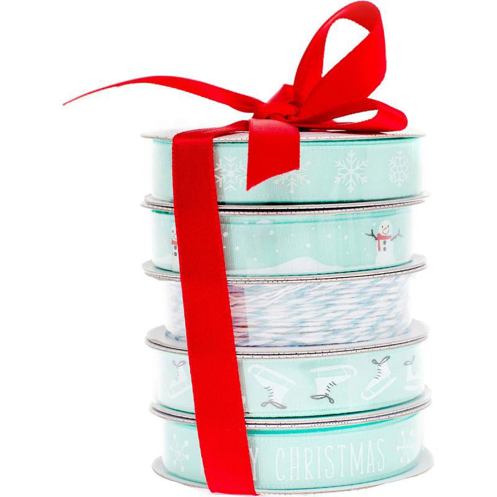 American Crafts Ribbon 3yd Each 5/pkgwinter