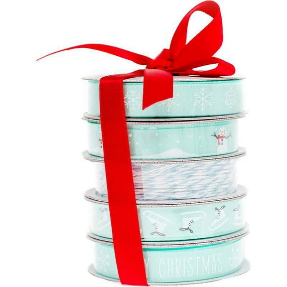 American Crafts Ribbon 3yd Each 5/pkg-winter