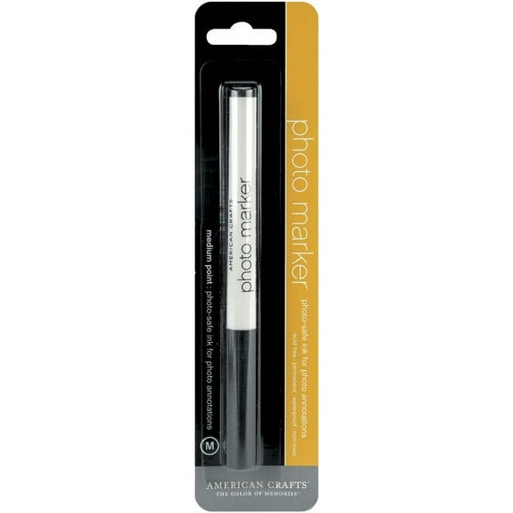 American Crafts 7316008 Scrapbook Utility Pen-photo Marker-black