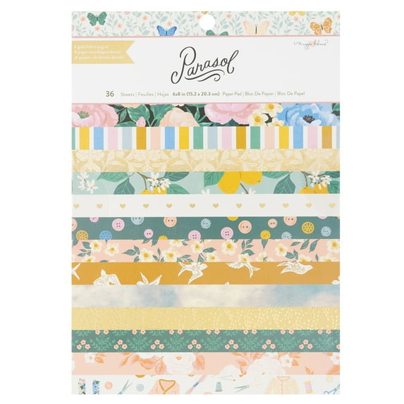 American Crafts Single-Sided Paper Pad 6"X8" 36/Pkg-Maggie Holmes Parasol