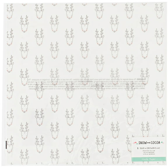 American Crafts Vellum Paper, 15 Sheets - Wintery