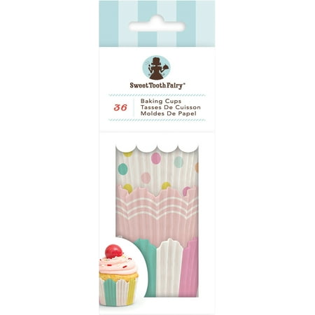 American Crafts Sweet Tooth Fairy Standard Baking Cups -Pastel 36/Pkg