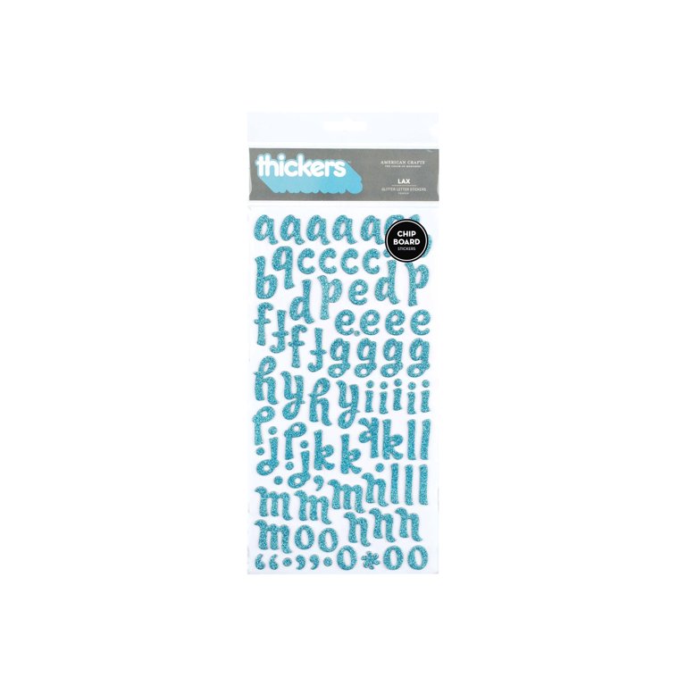 American Crafts Thickers Chipboard Stickers - Gift Box Black