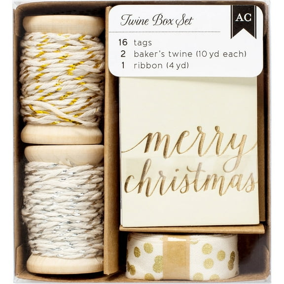 American Crafts Twe Boxes Gold and Silver