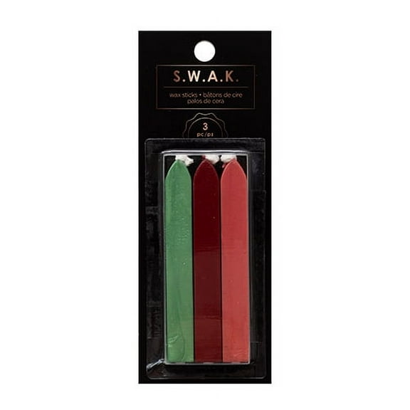 American Crafts Wax Taper Candles Sticks- Multicolor, 3 Pieces - Unscented