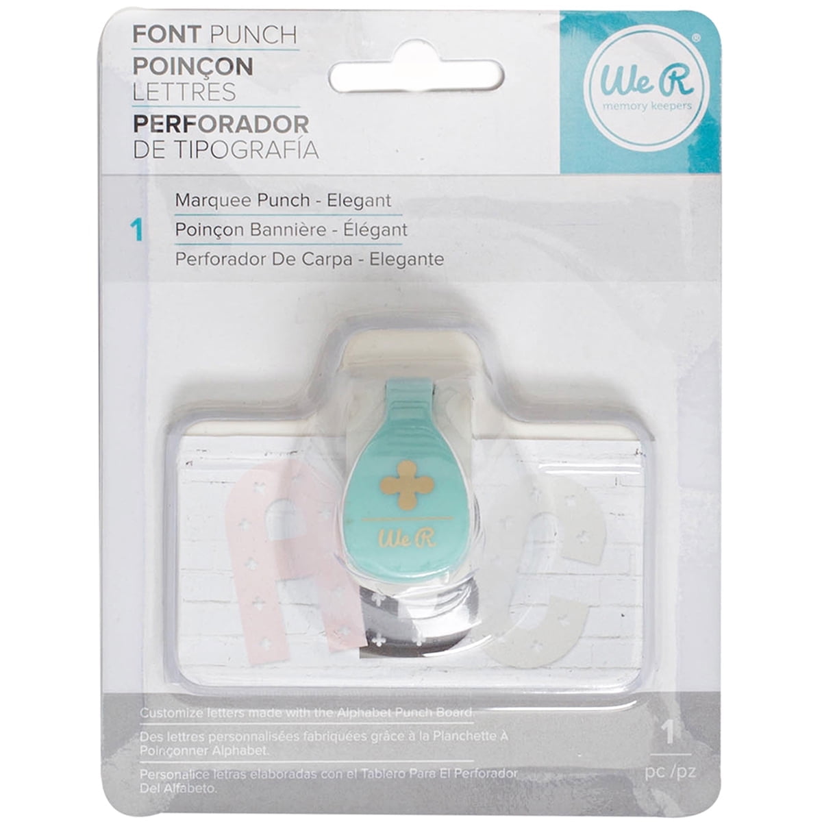 American Crafts We R Memory Keepers Alphabet Punches Elegant Font Punches Marquee