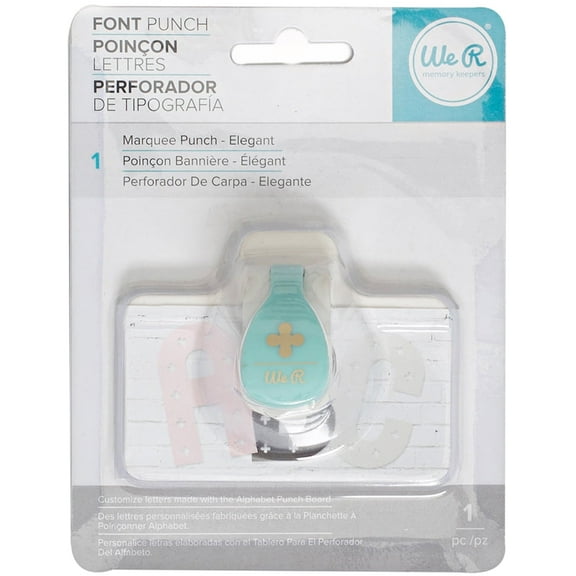 American Crafts We R Memory Keepers Alphabet Punches Elegant Font Punches Marquee