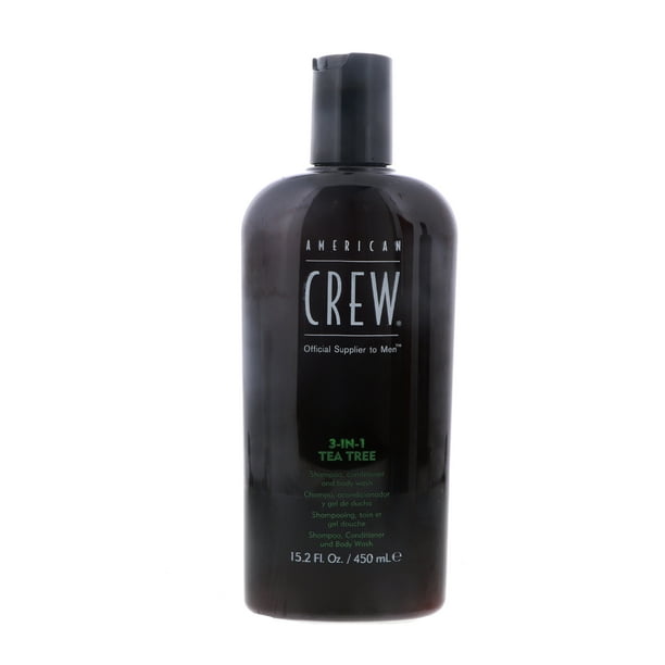 American Crew 3in1 Tea Tree Shampoo, Conditioner & Body Wash, 15.2 oz