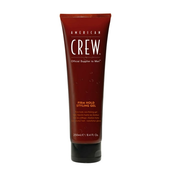 American Crew Men's Hair Gel, Firm Hold, Non-Flaking Styling Gel, 8.4 fl oz