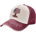 American Crown with Moroccan Roots Trucker Hat Denim Baseball Cap