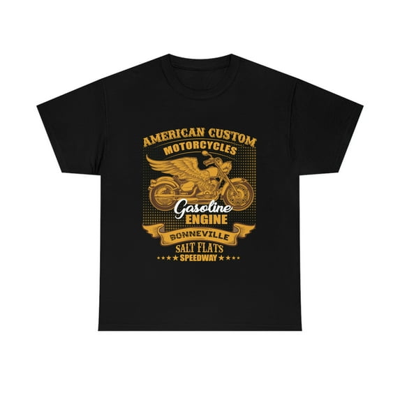American Custom motorcycle Unisex Heavy Cotton Tee S-5X