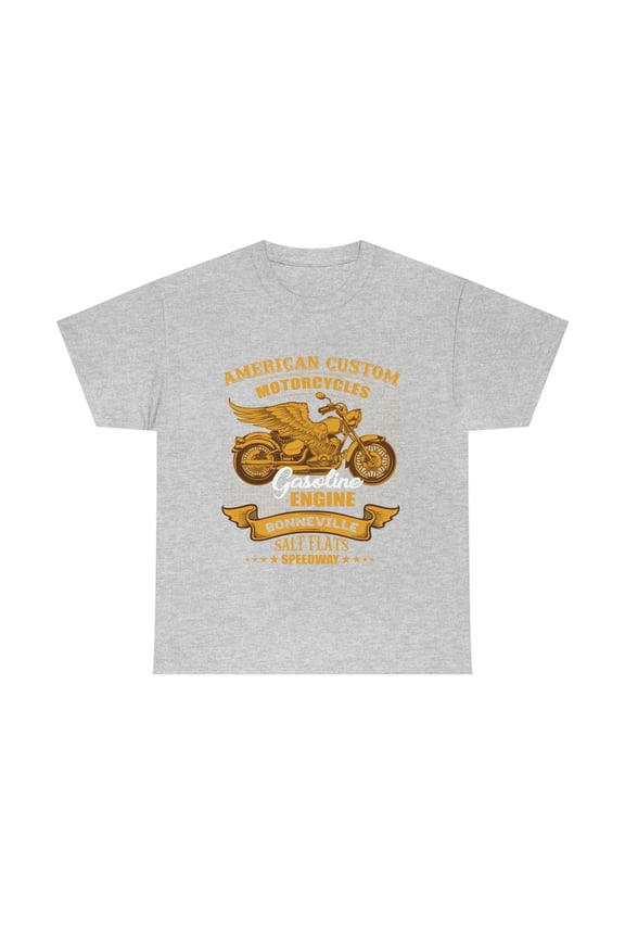 American Custom motorcycle Unisex Heavy Cotton Tee S-5X