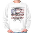 thumbnail image 1 of American Customs USA Biker Skull Unisex Plus Fleece Graphic Sweatshirt Brisco Brands 5X, 1 of 6