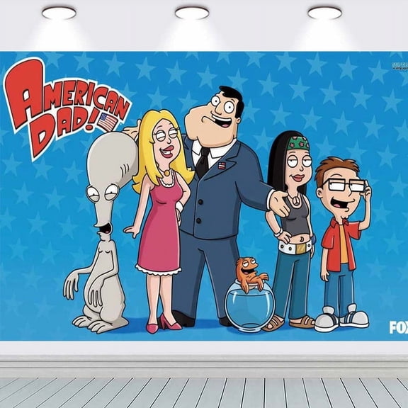 American DAD Taspestry Poster Banner Backdrop Background Wall Decor Party Supplies