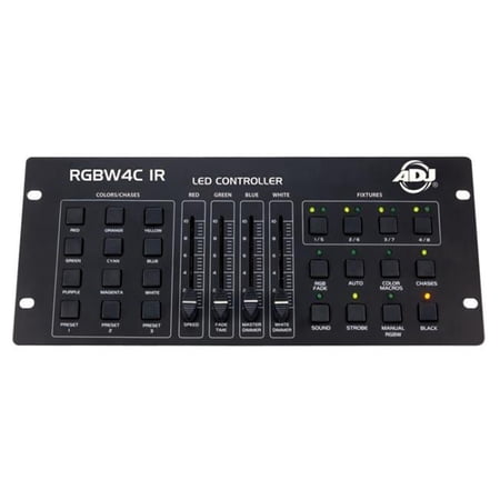 American DJ 32 Channel RGB/RGBW/RGBA LED DMX Lighting Controller | RGBW4C-IR