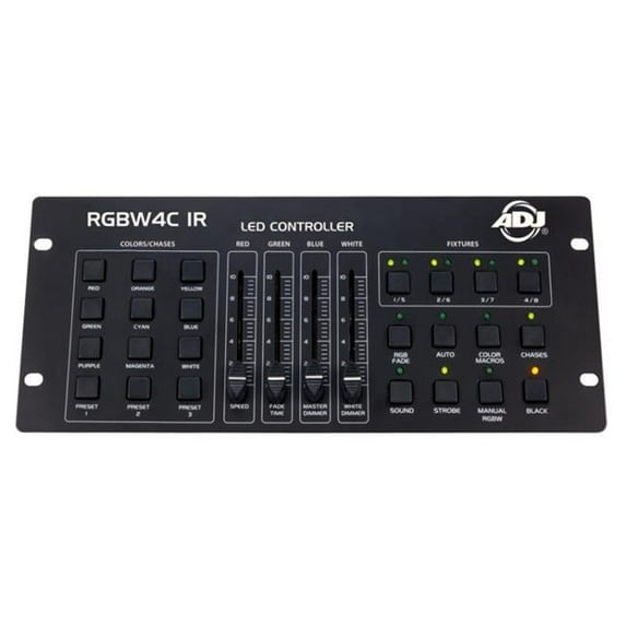 American DJ 32 Channel RGB/RGBW/RGBA LED DMX Lighting Controller | RGBW4C-IR