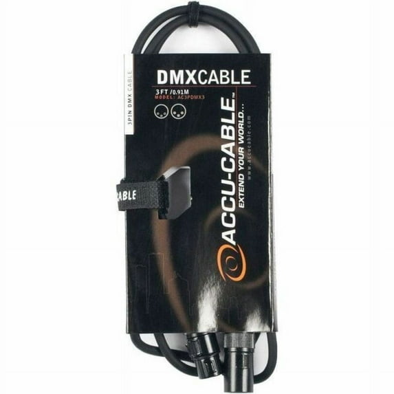 American DJ AC3PDMX3 3 ft. 3-Pin XLR DMX Cable